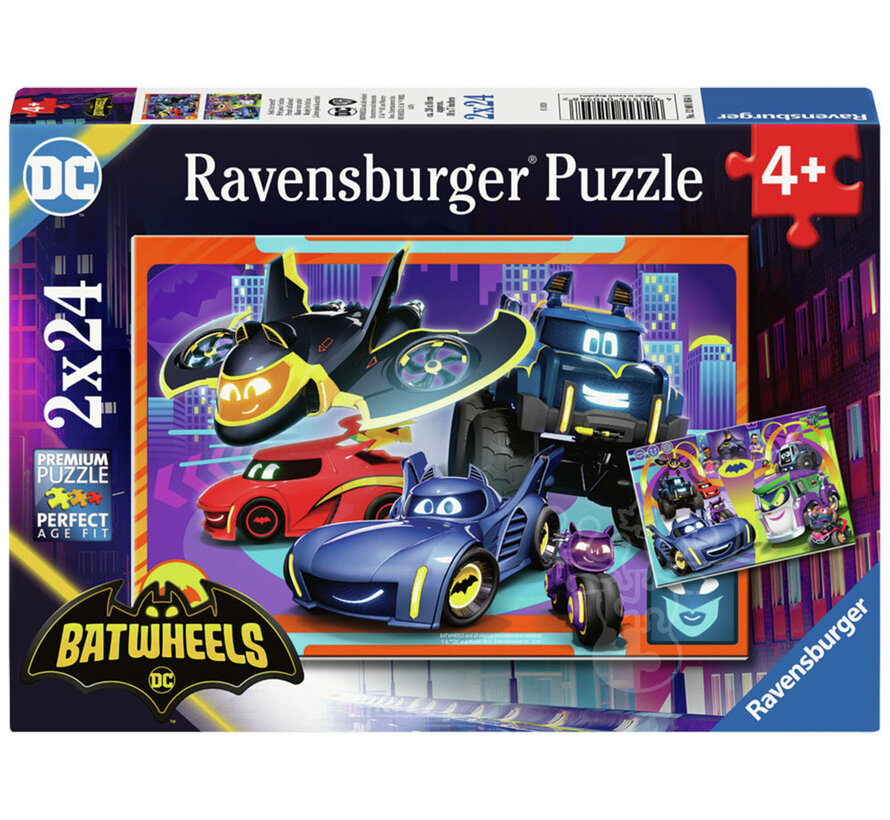 Ravensburger DC Batwheels Puzzle 2 x 24pcs