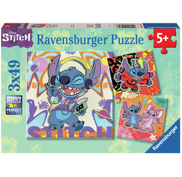 Ravensburger Ravensburger Disney Stitch Puzzle 3 x 49pcs