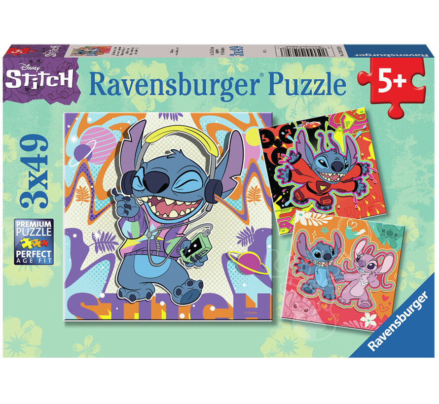 Ravensburger Disney Stitch Puzzle 3 x 49pcs