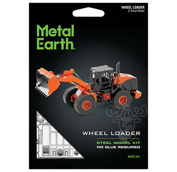 Metal Earth Metal Earth Wheel Loader (Orange) Model Kit