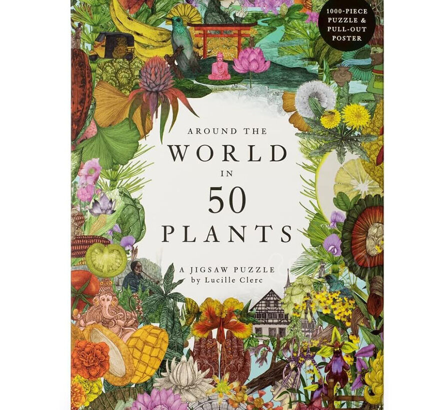 Laurence King Around the World in 50 Plants Puzzle 1000pcs