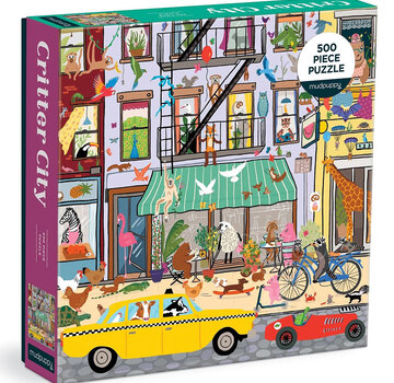 Mudpuppy Mudpuppy Critter City Puzzle 500pcs