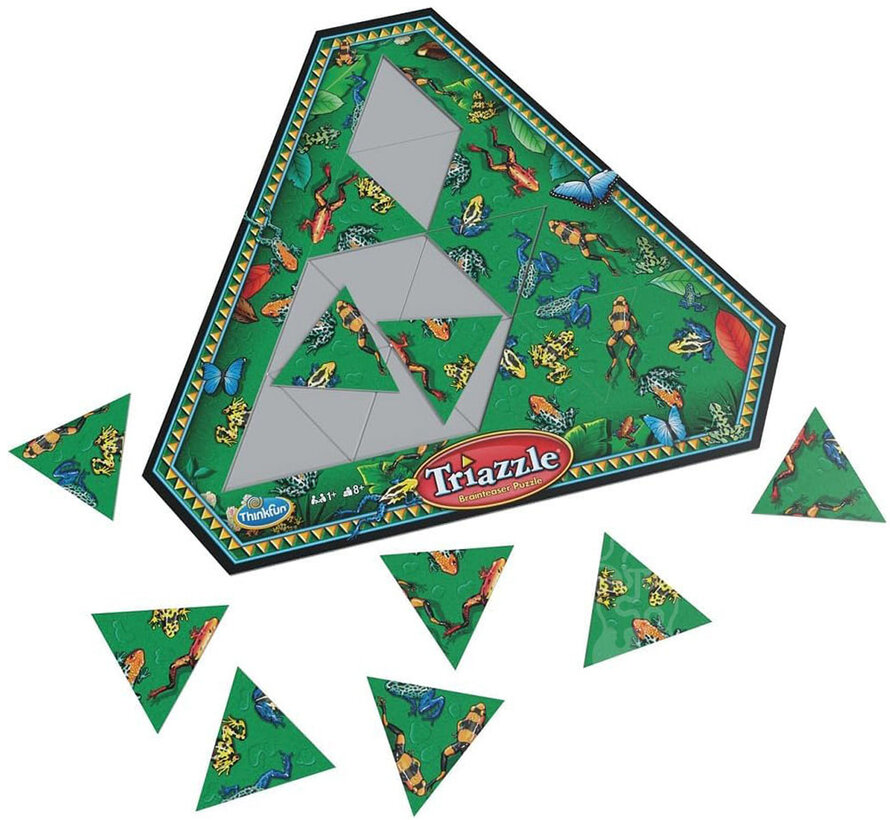 Triazzle Brain Teaser Puzzle Frogs RETIRED