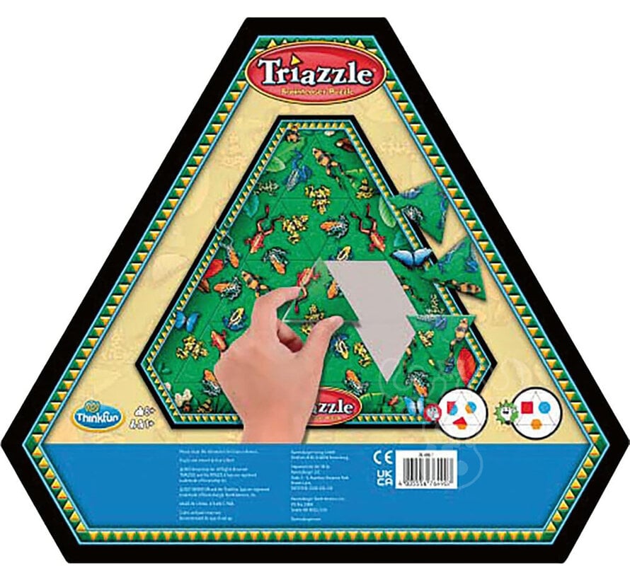 Triazzle Brain Teaser Puzzle Frogs