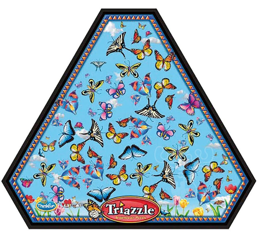 Triazzle BrainTeaser Puzzle Butterflies