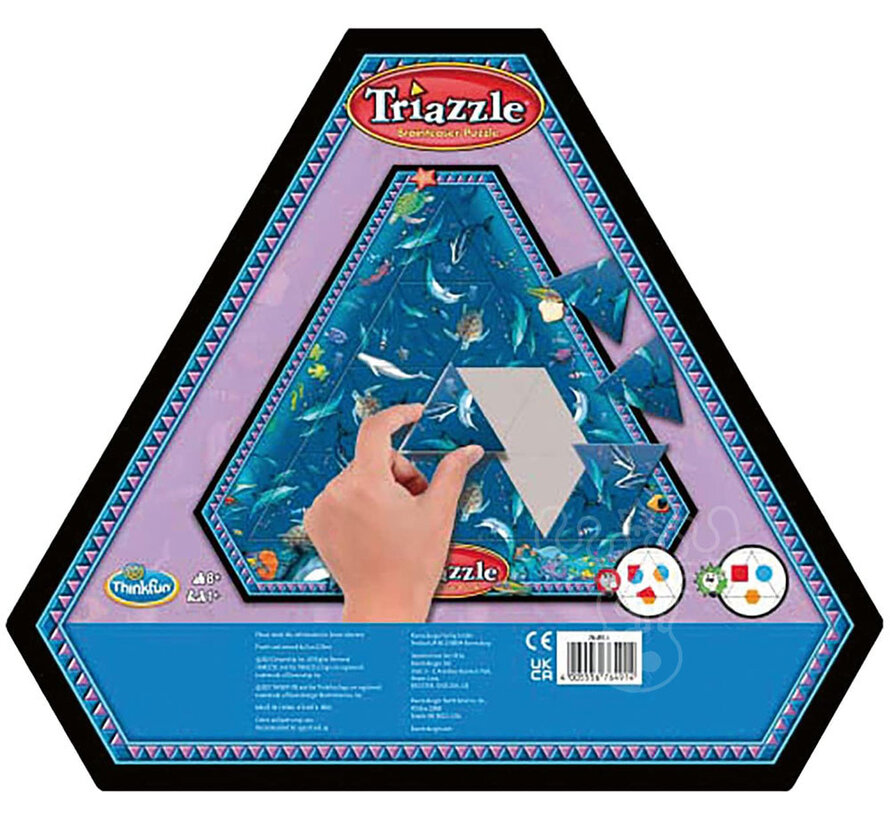 Triazzle BrainTeaser Puzzle Dolphins RETIRED