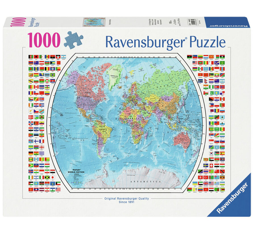 Ravensburger Political World Map Puzzle 1000pcs