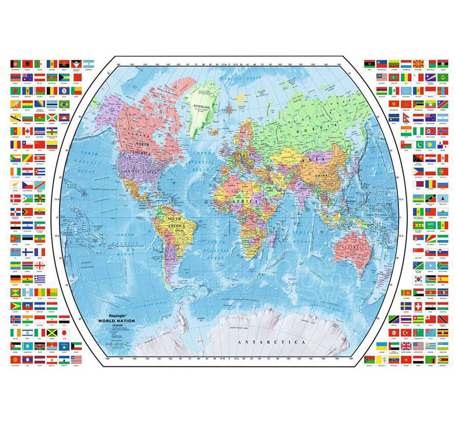 Ravensburger Political World Map Puzzle 1000pcs