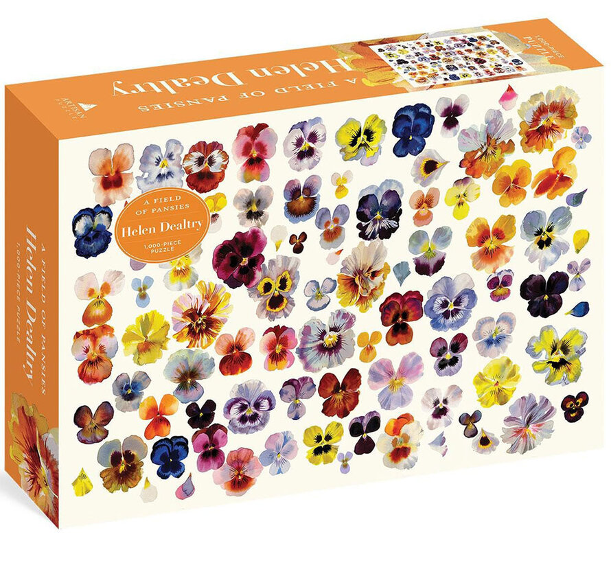 FINAL SALE Artisan Field Of Pansies Puzzle 1000pcs