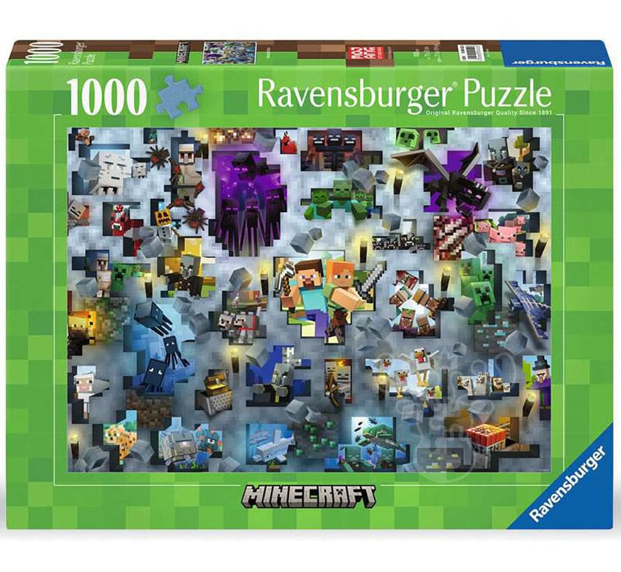 Ravensburger Minecraft Mobs Challenge Puzzle 1000pcs