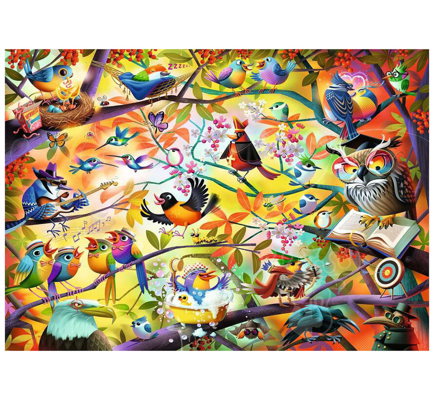 Ravensburger Dean MacAdam: Busy Birdies Puzzle 1000pcs