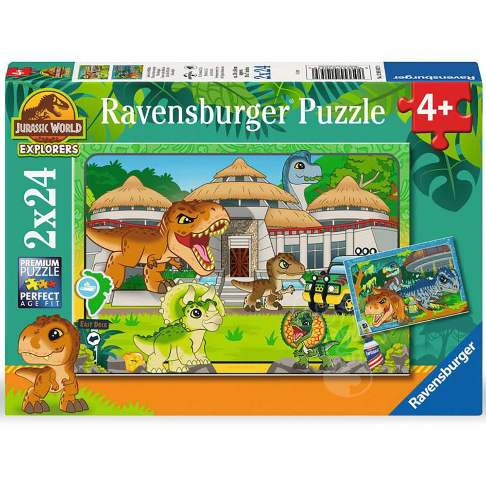Ravensburger Jurassic World Explorers Puzzle 2 x 24pcs - Puzzles Canada