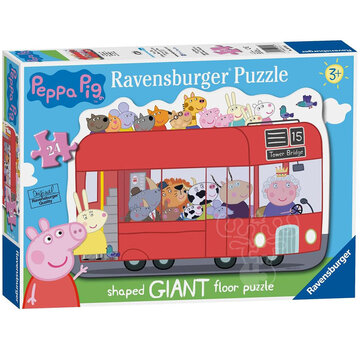 Ravensburger Ravensburger Peppa Pig London Bus Giant Floor Puzzle 24pcs