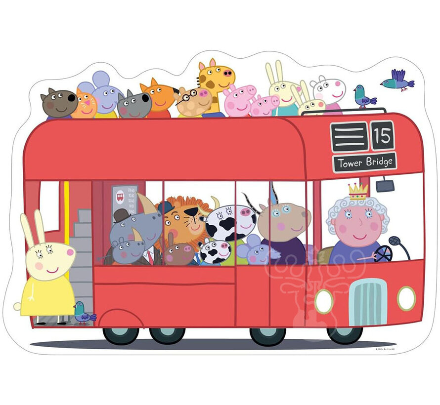Ravensburger Peppa Pig London Bus Giant Floor Puzzle 24pcs
