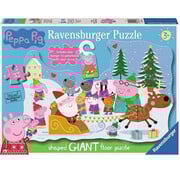 Ravensburger Ravensburger Peppa Pig Christmas Giant Floor Puzzle 32pcs with door hanger
