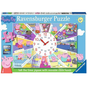 Ravensburger Ravensburger Peppa Pig Tell the Time Puzzle 60pcs