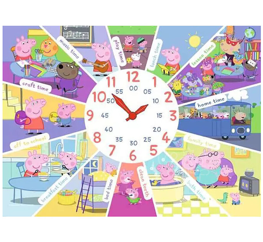 Ravensburger Peppa Pig Tell the Time Puzzle 60pcs