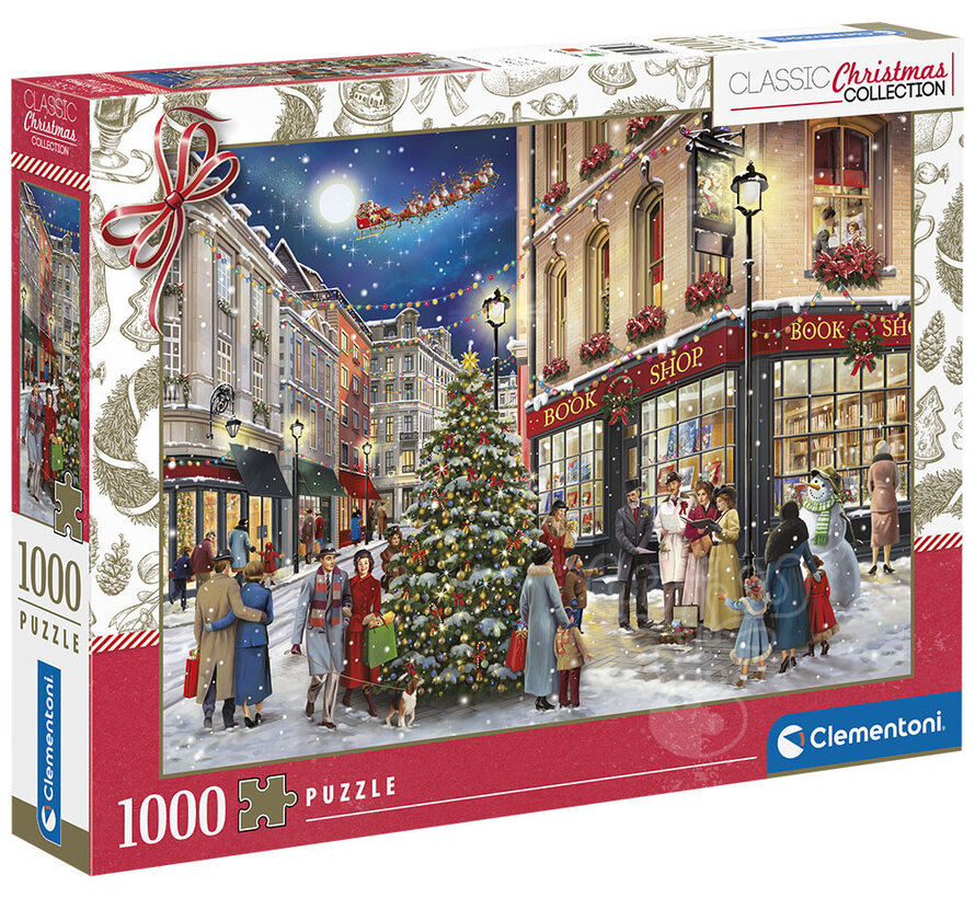 Clementoni Classic Christmas: Christmas Stroll Puzzle 1000pcs - ORIGINAL BOX SIZE