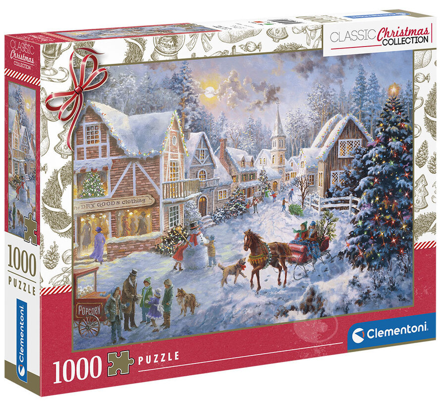 Clementoni Classic Christmas: Getting Ready for Christmas Puzzle 1000pcs - ORIGINAL BOX SIZE