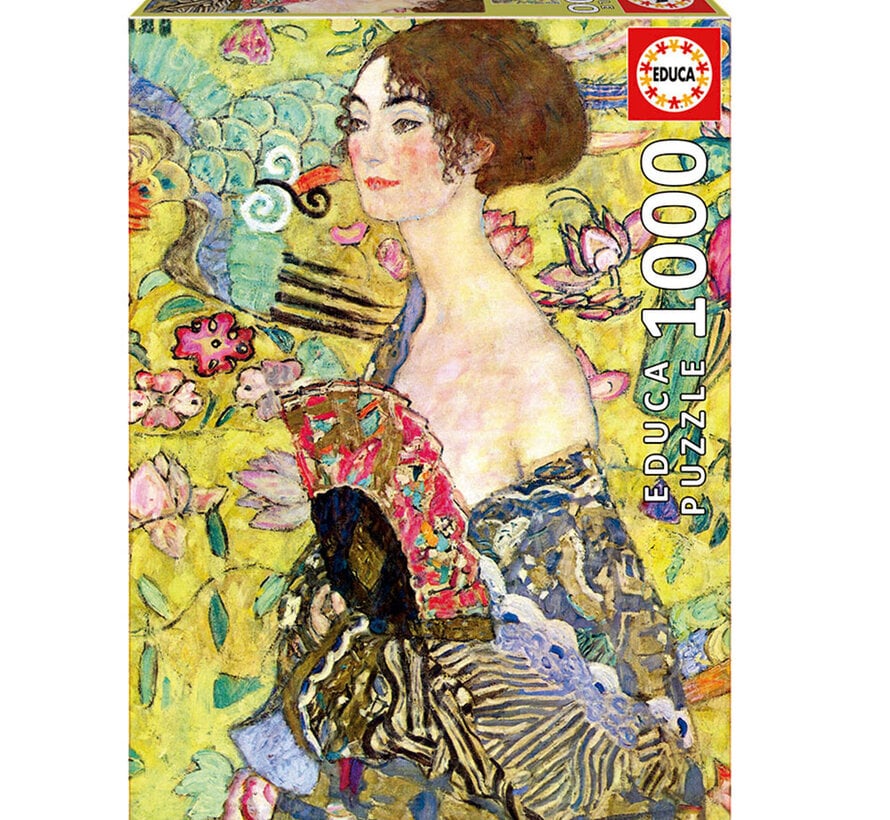 Educa Lady With A Fan, Gustav Klimt Puzzle 1000pcs