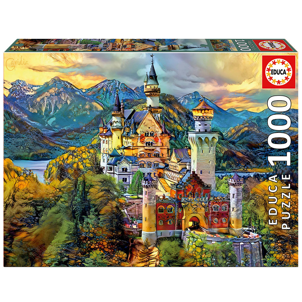 Art Puzzle Castello Di Neuschwanstein, Puzzle 1500 Pezzi Per Adulti, Sfida Impegnativa, Qualità Premium, Poster Incluso - 3