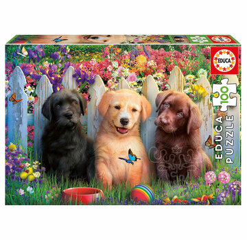 Educa Borras Educa Posing Puppies Puzzle 100pcs