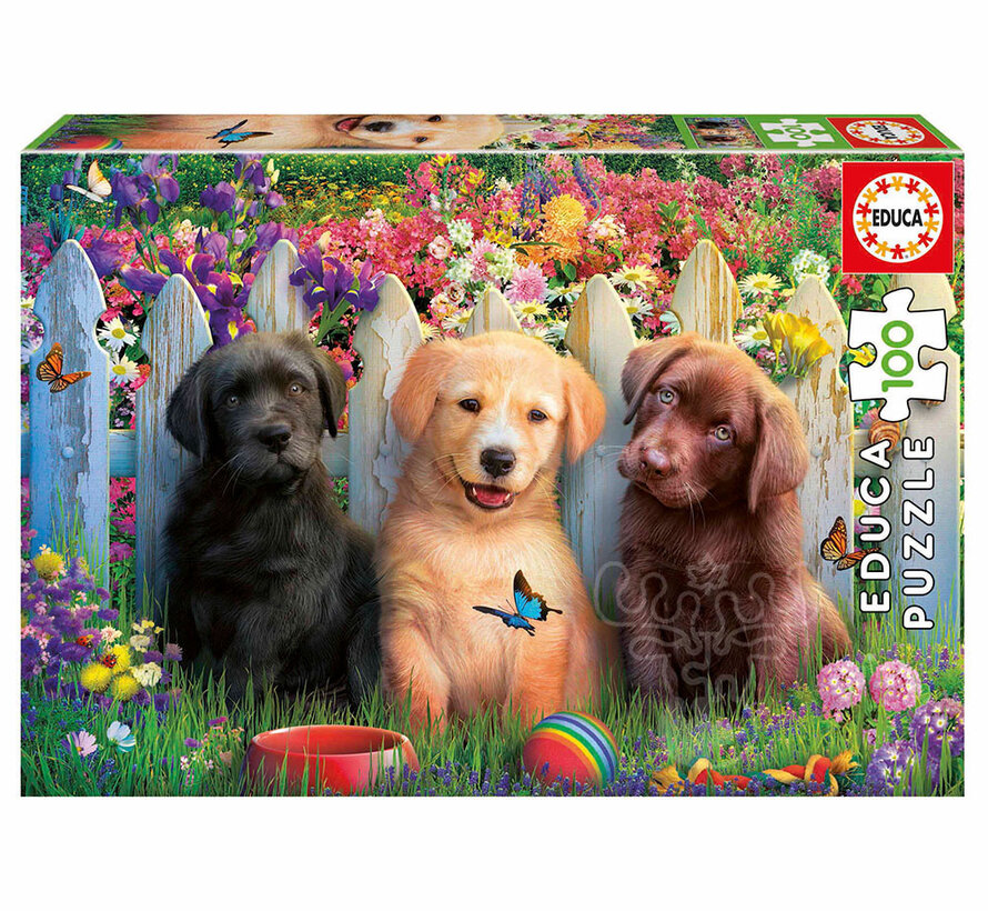 Educa Posing Puppies Puzzle 100pcs