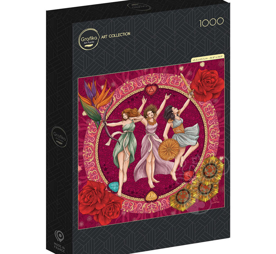 Grafika Les signes de feu en Astrologie (Fire Signs in Astrology) Puzzle 1000pcs