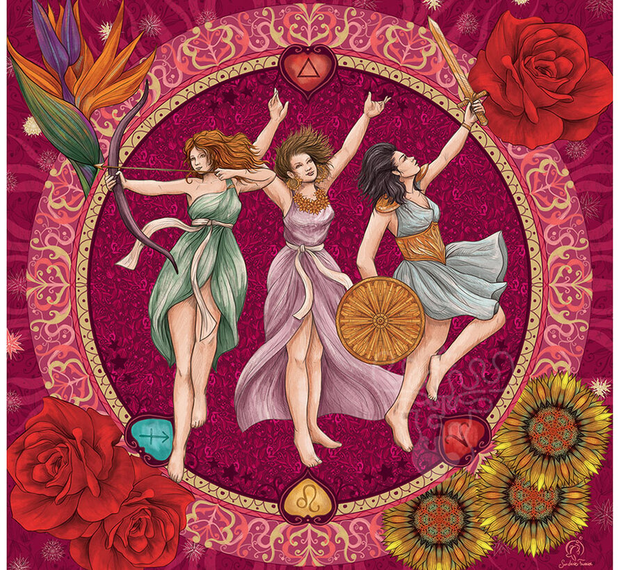 Grafika Les signes de feu en Astrologie (Fire Signs in Astrology) Puzzle 1000pcs