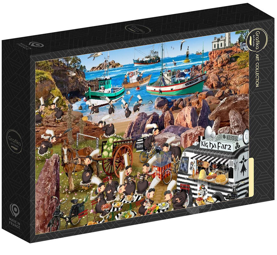 Grafika Les Bigoudenes (The Bigoudenes) - François Ruyer Puzzle 1000pcs