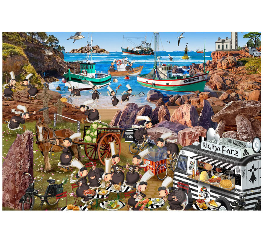 Grafika Les Bigoudenes (The Bigoudenes) - François Ruyer Puzzle 1000pcs