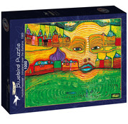 Bluebird Bluebird Hundertwasser - Irinaland over the Balkans, 1969 Puzzle 1000pcs