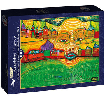 Bluebird Bluebird Hundertwasser - Irinaland over the Balkans, 1969 Puzzle 1000pcs