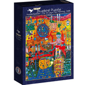 Bluebird Bluebird Hundertwasser - The 30 Days Fax Painting, 1996 Puzzle 1000pcs