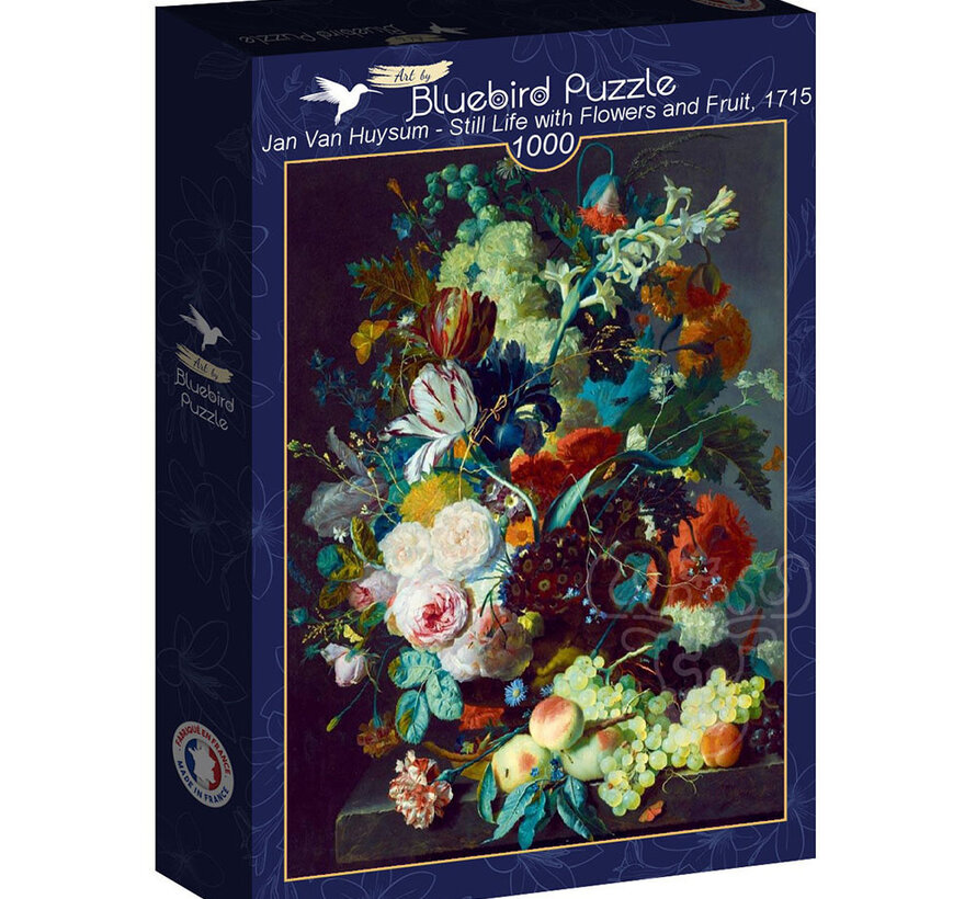 Bluebird Jan Van Huysum - Still Life with Flowers and Fruit, 1715 Puzzle 1000pcs