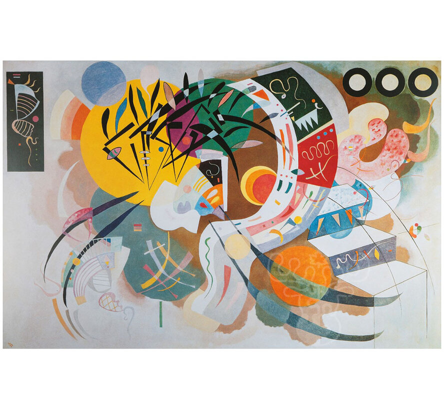 Bluebird Kandinsky - Courbe dominante, 1936 Puzzle 1000pcs