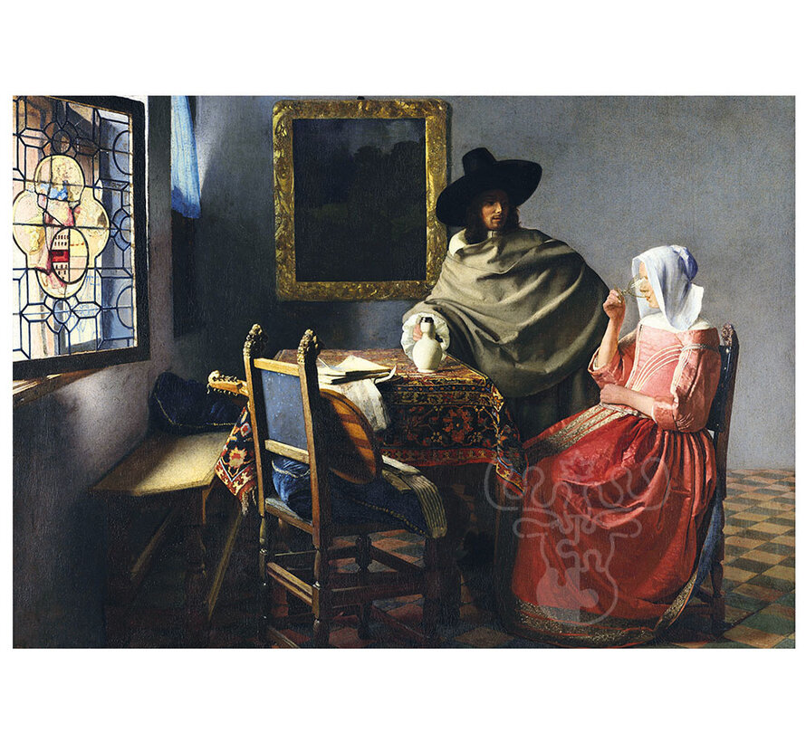 Bluebird Johannes Vermeer - The Glass of Wine, 1661 Puzzle 1000pcs