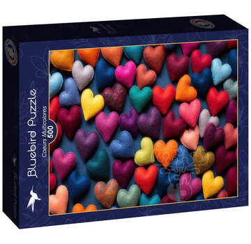 Bluebird Bluebird Coeurs Multicolores Puzzle 500pcs