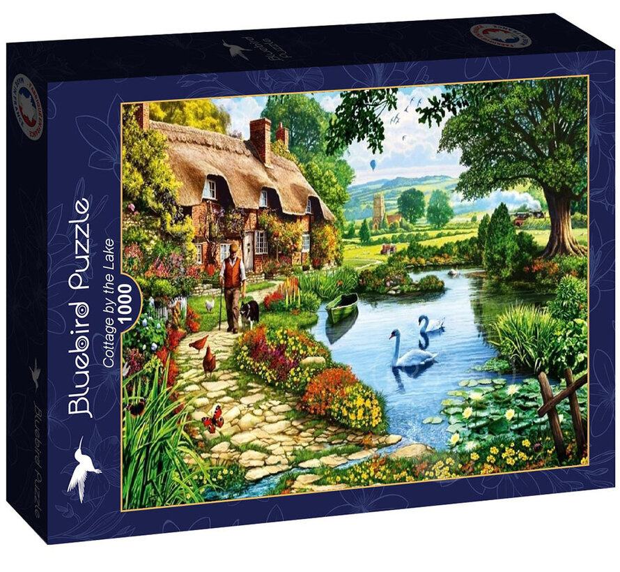 Bluebird Cottage by the Lake Puzzle 1000pcs