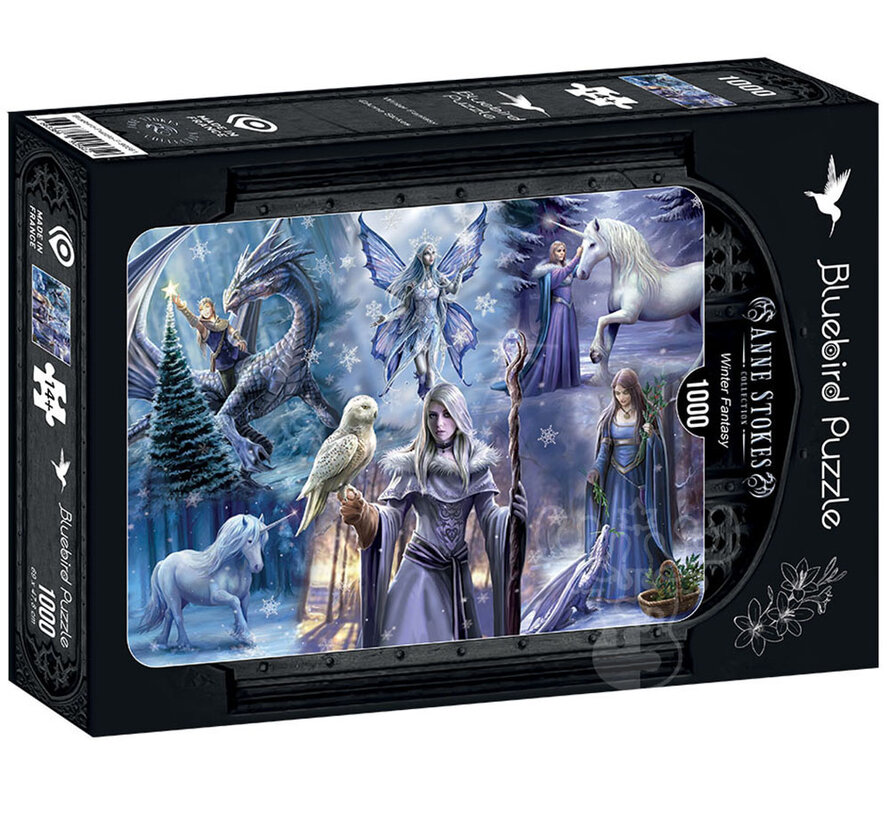 Bluebird Anne Stokes - Winter Fantasy Puzzle 1000pcs