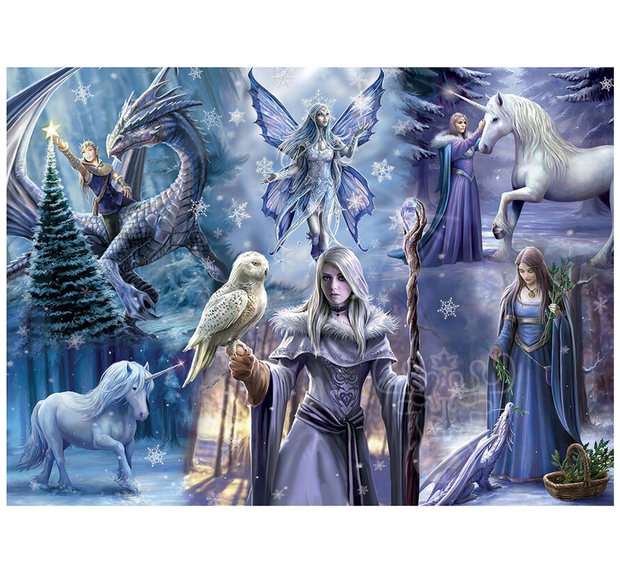 Bluebird Anne Stokes - Winter Fantasy Puzzle 1000pcs