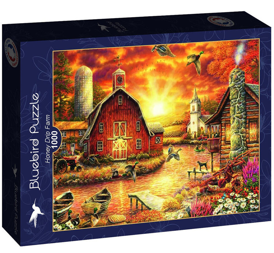 Bluebird Honey Drip Farm Puzzle 1000pcs RETIRED