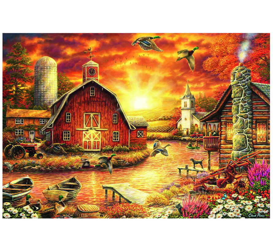 Bluebird Honey Drip Farm Puzzle 1000pcs RETIRED