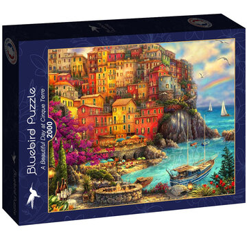 Bluebird Bluebird A Beautiful Day at Cinque Terre Puzzle 2000pcs