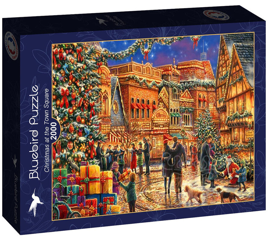 Bluebird Christmas at the Town Square Puzzle 2000pcs
