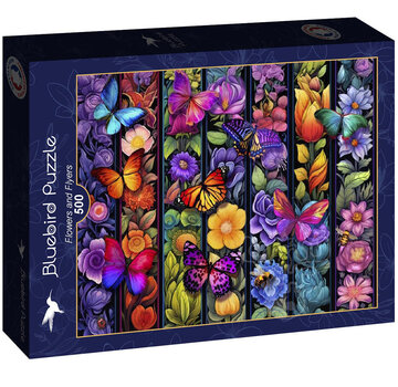 Bluebird Bluebird Flowers and Flyers Puzzle 500pcs