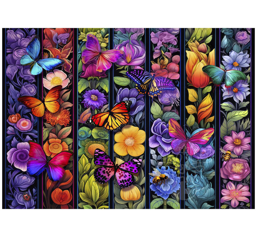 Bluebird Flowers and Flyers Puzzle 500pcs
