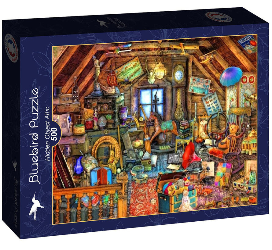 Bluebird Hidden Object Attic Puzzle 500pcs
