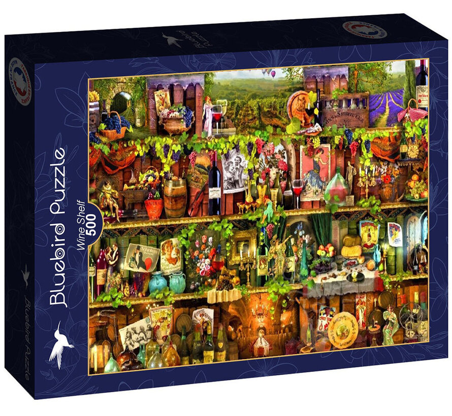 Bluebird Wine Shelf Puzzle 500pcs