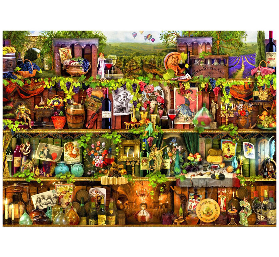 Bluebird Wine Shelf Puzzle 500pcs